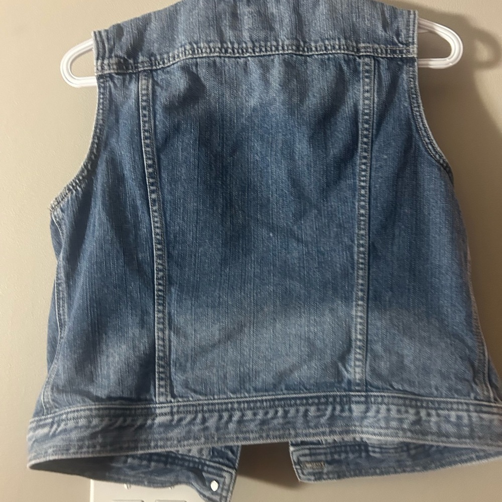 Chaps Blue Denim Vest - Picture 4 of 4